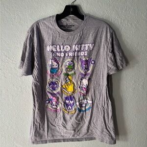 Sanrio Gray Hello Kitty and Friends Short Sleeve Tee